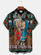 Men's Christmas Funny Graphic Short Sleeve Hawaiian Shirt